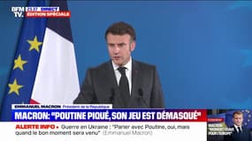 Ukraine: "Cette guerre a été déclenchée de manière unilatérale par la Russie", affirme Emmanuel Macron