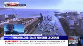 Vendée Globe: "Je suis très très content pour lui", confie Yannick Bestaven, vainqueur du Vendée Globe 2021, au sujet de Charlie Dalin