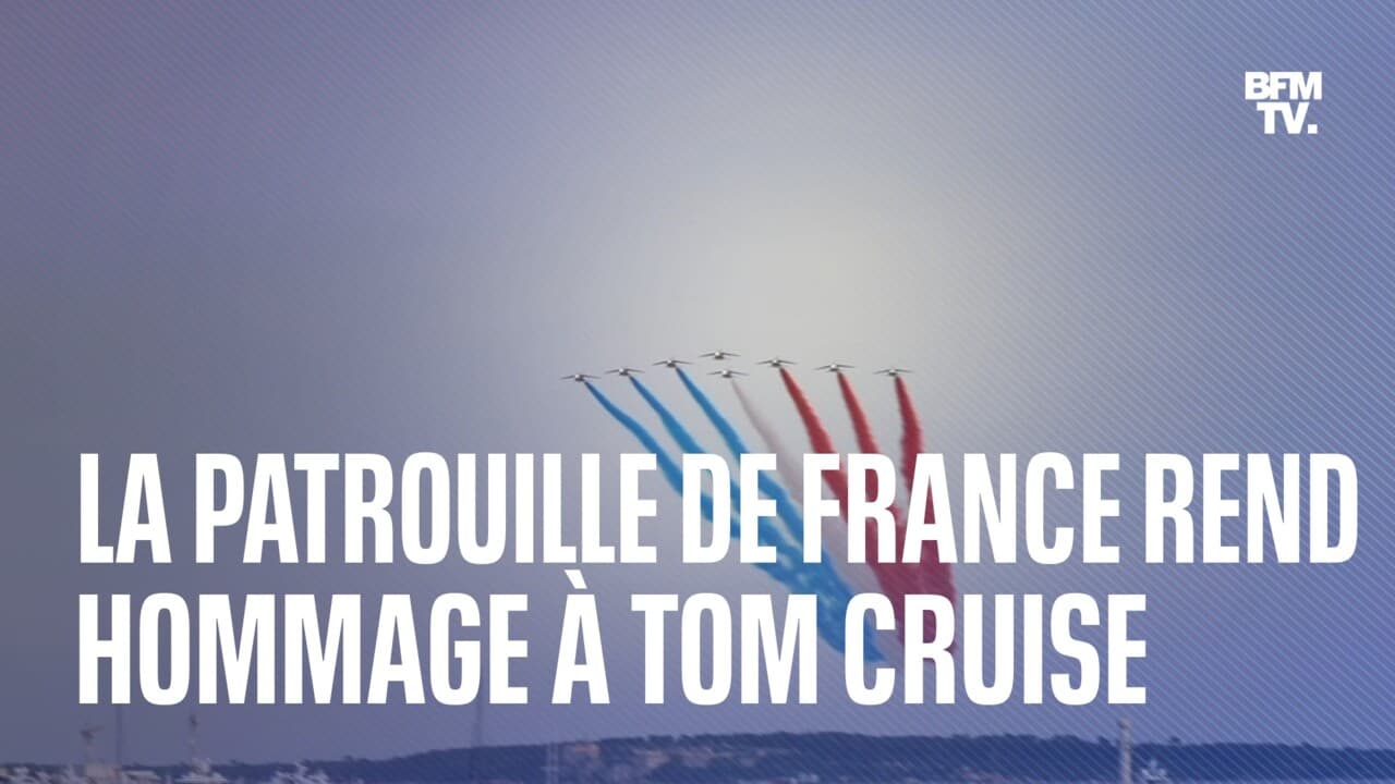 Festival de Cannes l'hommage de la Patrouille de France à Tom Cruise