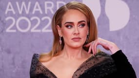 Adele aux Brit Awards 2022, le 8 février à Londres
