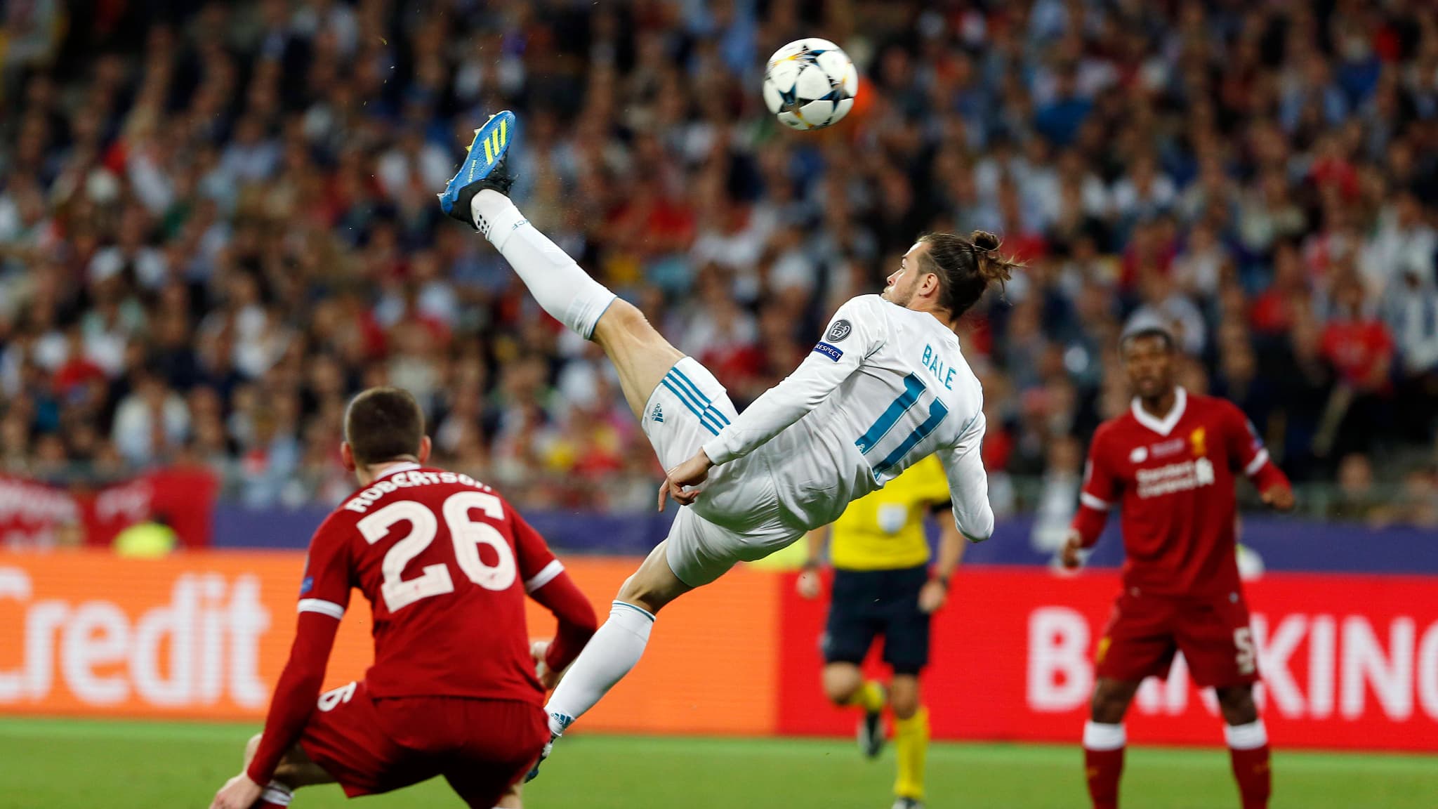 Le ciseau fantastique de Gareth Bale face à Liverpool en finale de la Ligue des champions 2018 Le ciseau fantastique de Gareth Bale face à Liverpool en finale de la Ligue des champions 2018