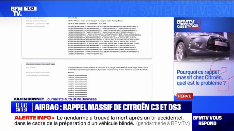 Regarder la vidéo Pourquoi ce rappel massif chez Citroën, quel est le problème? BFMTV répond à vos questions