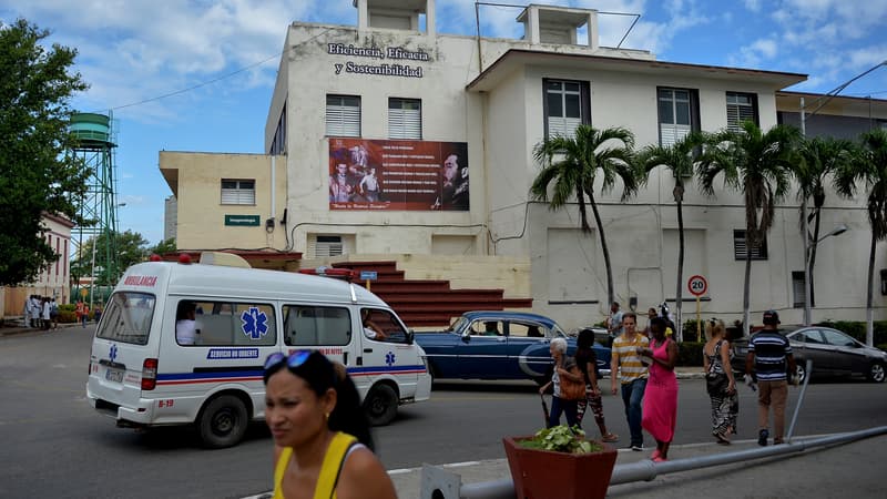 Vue de l'hôpital cubain où les survivantes ont été alitées. 