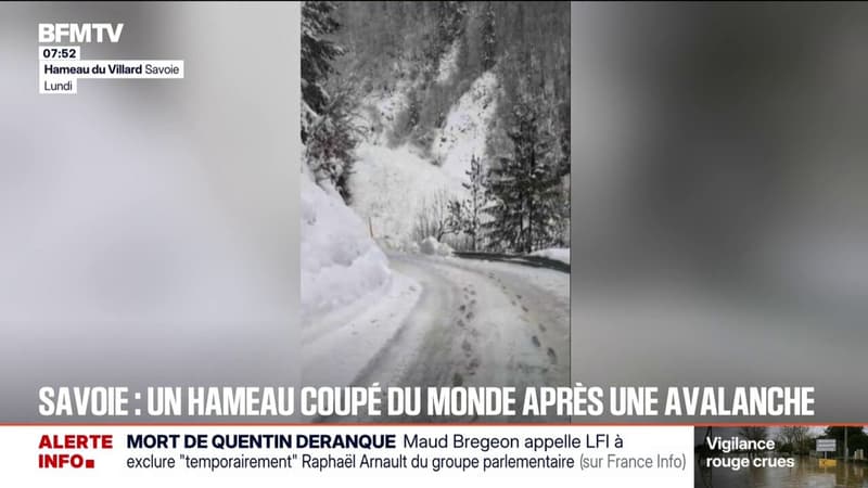 Savoie: un hameau coupé du monde par une avalanche