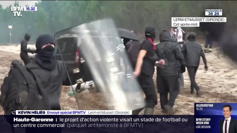 Gironde: retour au calme sur le site de la manifestation contre le projet de ligne à grande vitesse