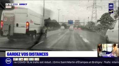 Trafic chargé ce jeudi sur les routes franciliennes, les conditions météo compliquent la circulation
