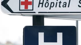 Le panneau d'un hôpital (image d'illustration). 