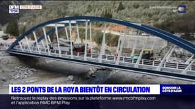 Tempête Alex: les deux ponts de la Roya bientôt en circulation après deux ans de travaux