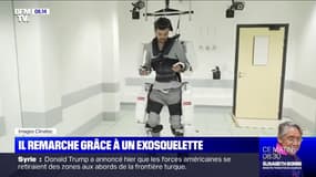 Thibault, tétraplégique, peut remarcher grâce à un exosquelette