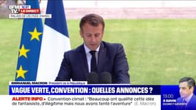 Emmanuel Macron: "En neuf mois, la Convention citoyenne a renouvelé de manière inédite les formes de la démocratie"