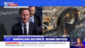 Clément Beaune à propos du centre de bus incendié à Aubervilliers: "Des mesures de sécurisation des centres comme celui-ci seront aussi renforcées" 