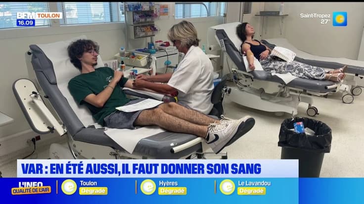 L'hôpital Sainte-Musse de Toulon poursuit les collectes de sang au cours de l'été