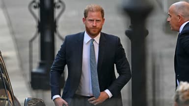 Le prince Harry, duc de Sussex, arrive à la Haute Cour de justice britannique, à Londres, le 8 avril 2025.