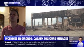 Incendie à Cazaux: pour ce restaurateur, "on a gagné la bataille, mais la guerre n'est pas terminée"