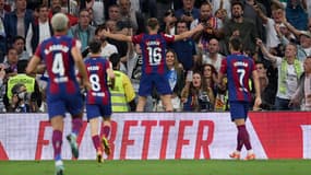 La célébration de Ferin Lopez lors de Real-Barça (3-2, Liga), le 23 avril 2024