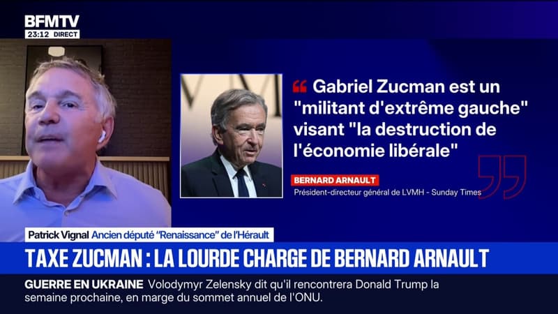 Bernard Arnault charge la taxe Zucman: 