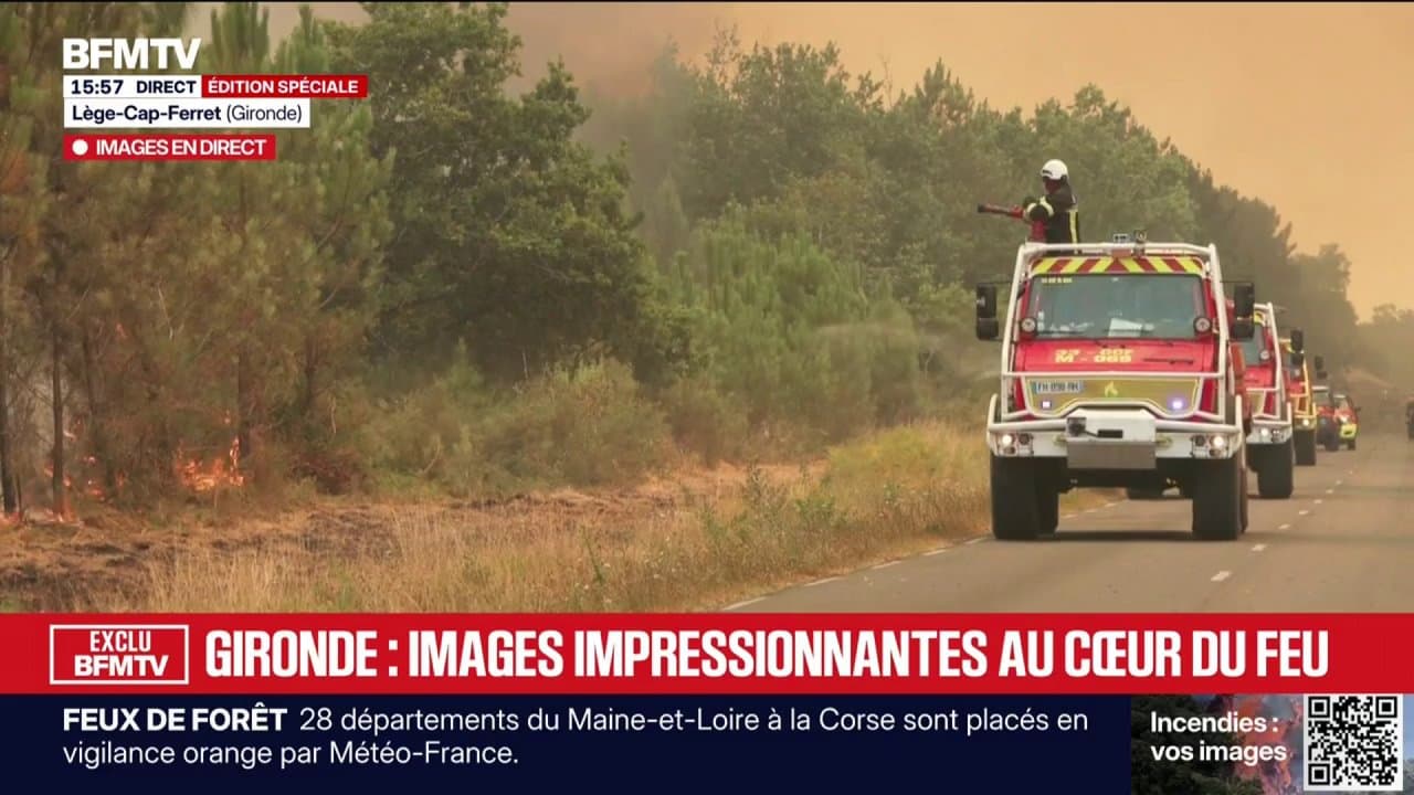 Gironde'da Yangınlar: Hava Koşulları İtfaiyecilere Yardım İçin Uygun Değil