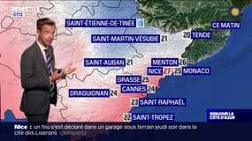 Météo Côte d’Azur: une journée ensoleillée avec un mercure toujours élevé, 34°C à Tende 