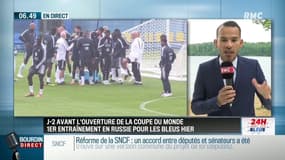 " #Giroux se sent prêt, il est apte pour disputer le match contre l'Australie, il a envie d’être titulaire, il a envie d'aller au combat. Pour lui pas question de penser à la douleur"