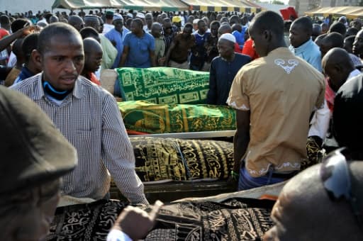 Les funérailles des employés de l'hôtel Radisson Blu, à Bamako le 25 novembre 2015