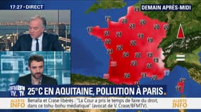 Météo: 25°C en Aquitaine, pollution à Paris