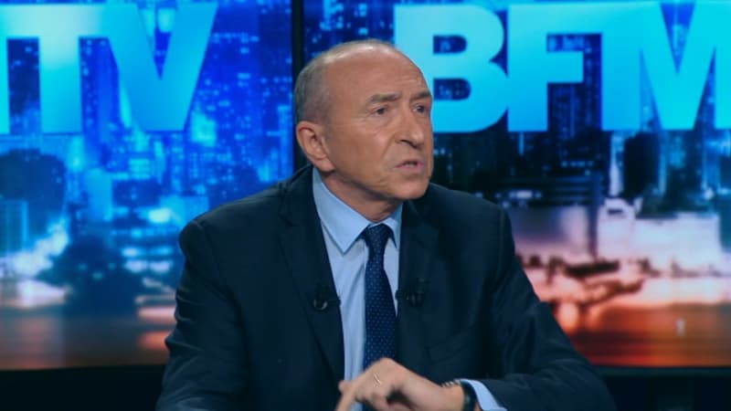 Gérard Collomb sur le plateau de BFMTV.