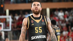 Mike James lors du match d'Euroligue entre Monaco et Fenerbahçe, le 08/05/2024