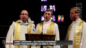 Des prêtres bretons reprennent Johnny Hallyday pour encourager les dons à l'Eglise