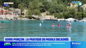 Serre-Ponçon: la pratique du paddle fortement encadrée sur le lac pendant les vacances