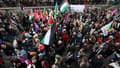 Une manifestation en soutien à la Palestine à Paris le 9 mars 2024.