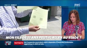 Mon fils a onze ans: a-t-il le droit d'aller au stade ?