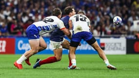Coupe du monde de rugby - France-Namibie - Antoine Dupont et Johan Deysel