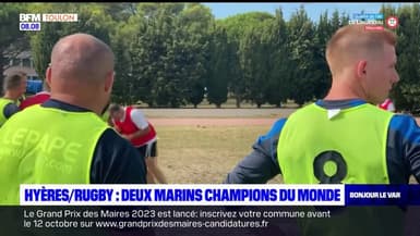 Hyères: deux marins sont champions de la coupe du monde de rugby militaire