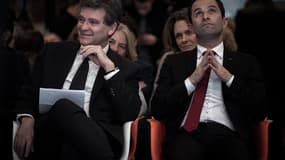 Arnaud Montebourg et Benoît Hamon le 15 décembre 2016 à Paris.