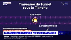 Jeux paralympique: le relai de la flamme dans le tunnel sous la Manche