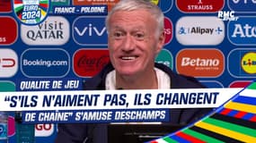 France - Pologne : “S’ils n’aiment pas, ils peuvent  changer de chaîne” Deschamps s’amuse des critiques sur le jeu 
