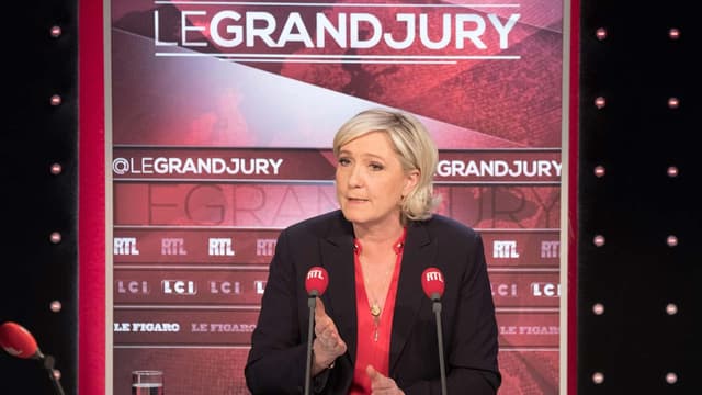 Marine Le Pen, ce dimanche, chez nos confrères de LCI-RTL-"Le Figaro"