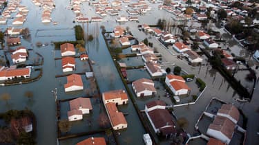 La Faute-sur-Mer quelques jours après le passage de la tempête Xynthia. 29 personnes avaient trouvé la mort dans la commune.