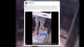 Les images de l'agression survenue dans un hôtel de Cannes ont été partagées sur les réseaux sociaux.