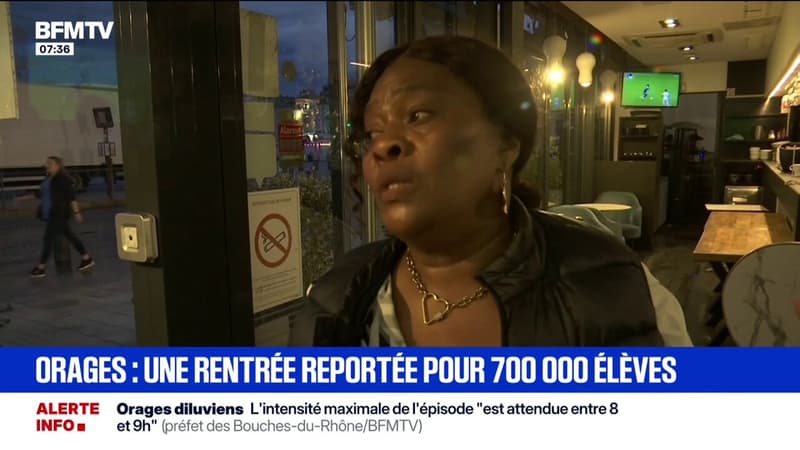 "Il y avait beaucoup de boue": Ã  Marseille, les cafÃ©s du Vieux-Port inondÃ©s par des pluies...