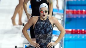 Béryl Gastaldello aux Mondiaux de natation en petit bassin à Budapest, le 12 décembre 2024.