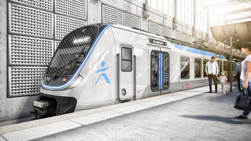 Le nouveau design des rames MI20 destinées au RER B.