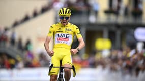 La rage de Tadej Pogacar lors de sa victoire au Pla d'Adet, 14e étape du Tour de France, 13 juillet 2024
