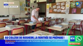 Bas-Rhin: le collège de Rosheim en pleine préparation de la rentrée scolaire