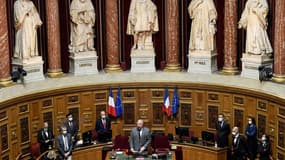 Le président du Sénat Gérard Larcher le 13 octobre 2020 au Sénat à Paris