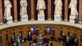 Le président du Sénat Gérard Larcher le 13 octobre 2020 au Sénat à Paris