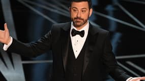 Jimmy Kimmel sur la scène de la 89e cérémonie des Oscars, le 26 février 2017