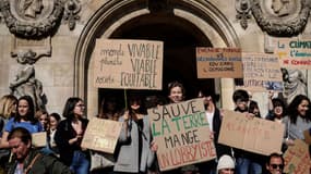 Manifestation des étudiants pour l'environnement et le climat le 22 février 2019, à Paris. - Lionel Bonaventure - AFP