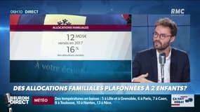 Plafonner les allocations familiales à deux enfants, ça fait débat sur RMC