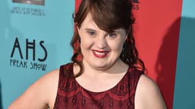 L'actrice Jamie Brewer va défiler pour la créatrice Carrie Hammer, lors de la Fashion Week de New York.